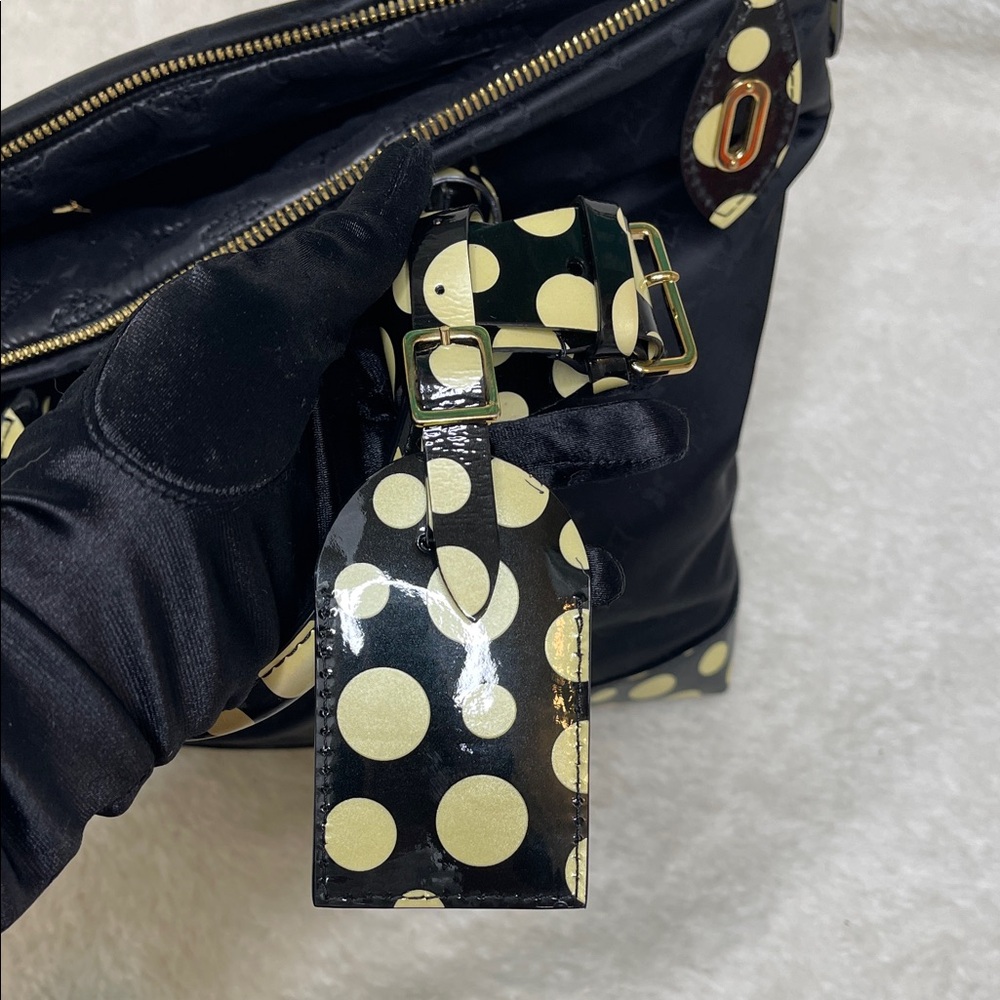 Louis Vuitton x Yayoi Kusama Nylon Monogram Lockit MM Limited Edition Tote Bag - Picture 13 of 16